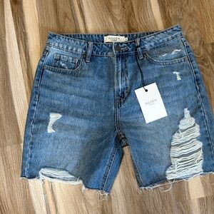 Hidden Women's Distressed Blue Denim Jean Shorts